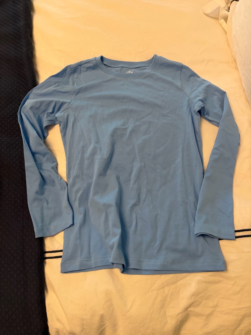 Primary Kids Size 10 Light Blue Long Sleeve Tee